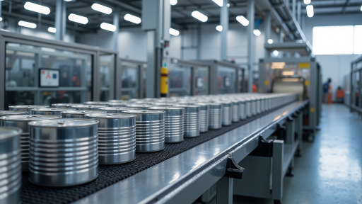 Manufacturing facility expansion with new production line installation and modern equipment